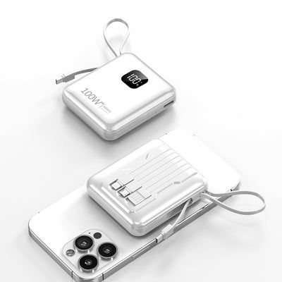 Mini-portable With Cable 20000 MA Power Bank PD225W Mobile Power Supply